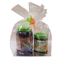 50+ Set ISOTONIC  Tropical (Dose / boîte) mit WHEY PROTEIN Chocolat und einem Shaker Ideal als Geschenksverpackung